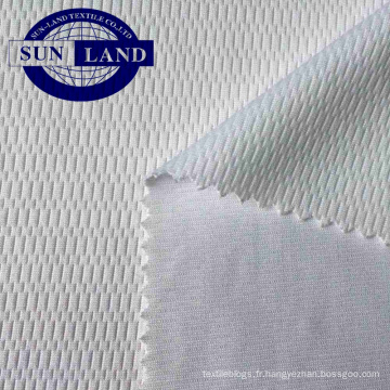 Tissu maille nid d&#39;abeille textile 100% polyester coolpass humidité à séchage rapide